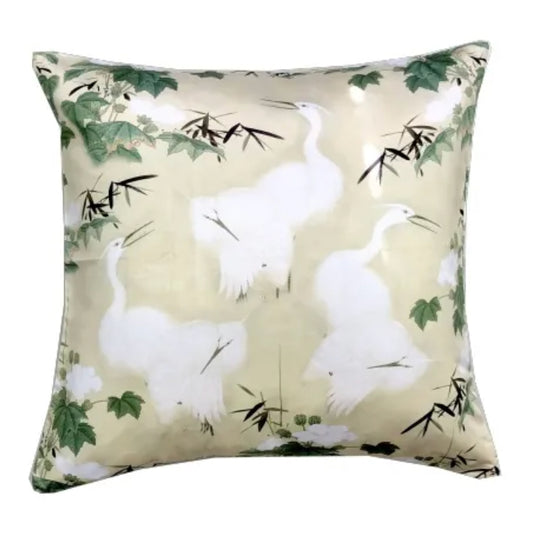 PPL White Egret Pillow B 22x22
