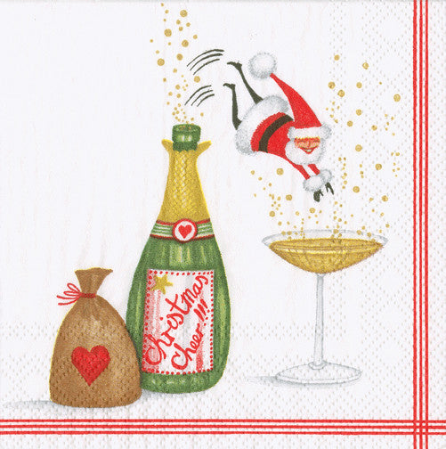 Santa Splash Cocktail Napkin Box