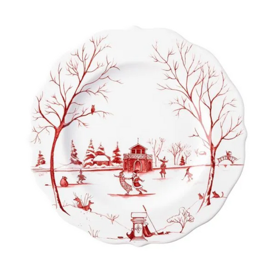 Country Estate - Winter Frolic - Ruby - Salad Plate 9"