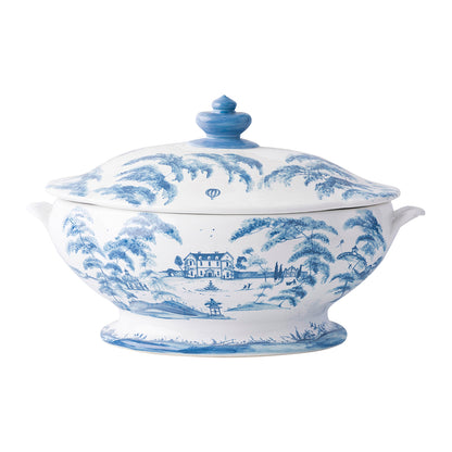 Country Estate - Delft Blue - Tureen 15.5"