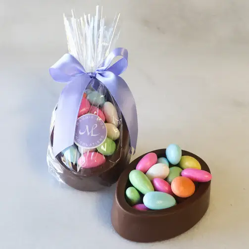 Milk Chocolate Egg Box Filled with Jordan Almonds 8oz