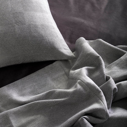 Vector Coverlet in Grey - Queen 96x98