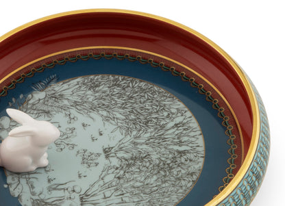 Totem - Coniglio - Round Change Tray with Rabbit 6.69"