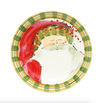 VTR Old St. Nick - D. Stripe Hat - Dinner Plate 10.75"