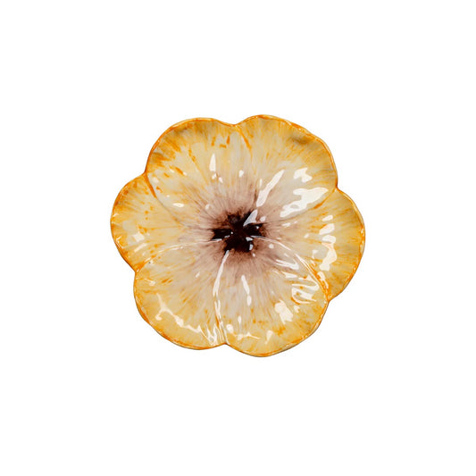 Elisabetta - Dessert Plate - Yellow Flower 7.75"