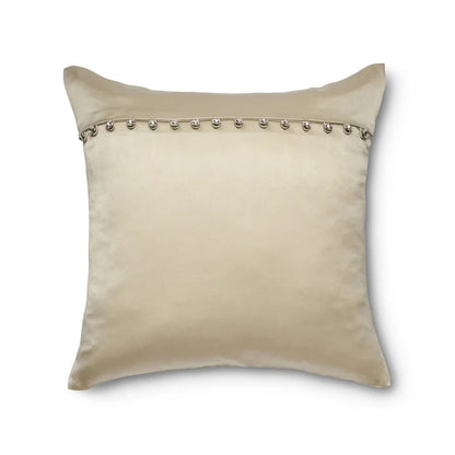 Charmeuse Pillow with Crystal Buttons - Mystery - 16x16