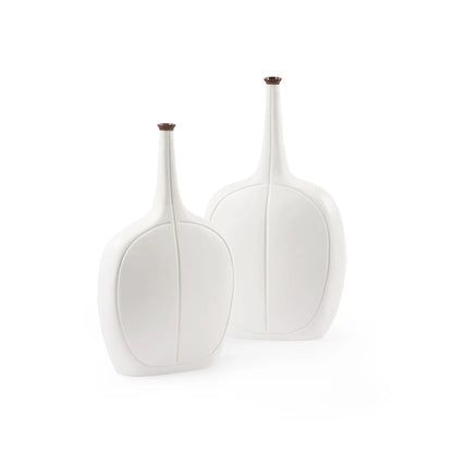 Vence Medium Vase - Matte Glazed Porcelain - 13.5H