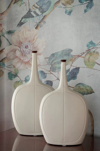 Vence Medium Vase - Matte Glazed Porcelain - 13.5H