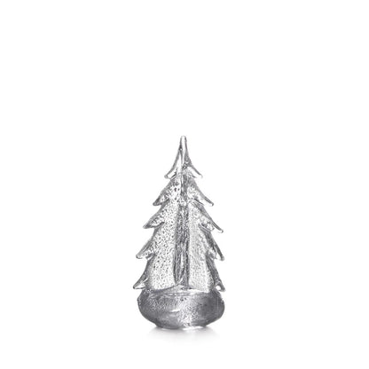 Simon Pearce Glass Evergreen Tree - Silver Leaf Collection -