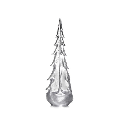 Simon Pearce Glass Evergreen Tree - Silver Leaf Collection -