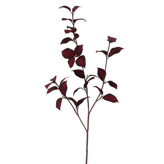 Autumnal Leaf - Burgundy 38.5"
