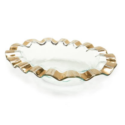 Ruffle - Gold - Wine Cooler - 17"X12"