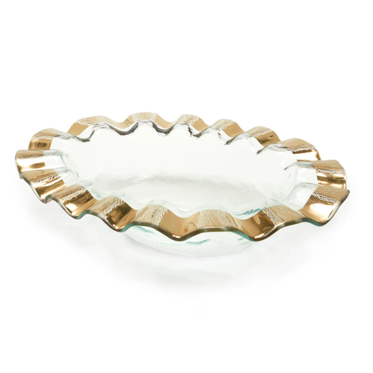 Ruffle - Gold - Wine Cooler - 17"X12"