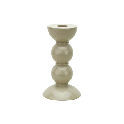 Bobbin Candlestick - Cappuccino
