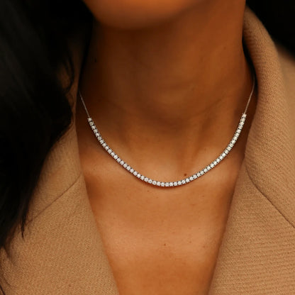 DRD N - Ava Bea Tennis Necklace .90tcw, 14KWG, 16"