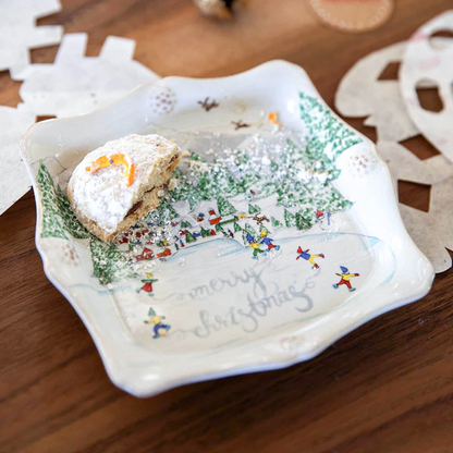 Berry & Thread - North Pole - Merry Christmas Trinket Tray 5.5"