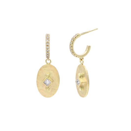 Halcyon Hoop Earrings - 14kt YG; 0.28tcw Dia.