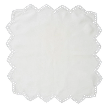 KSB Tapestry Linen Napkin - White 21"