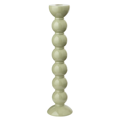 Bobbin Candlestick - Sage