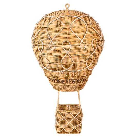 Provence Rattan - Whitewash - Hot Air Balloon - Large 27"