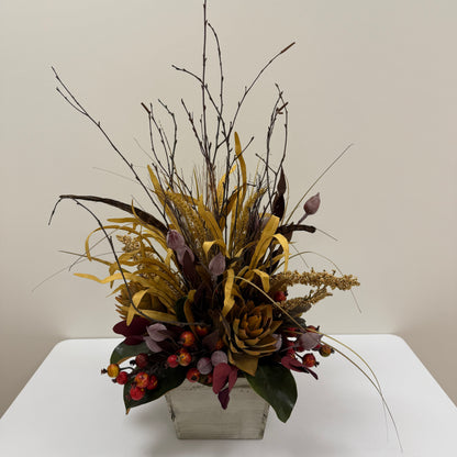 Golden Autumn Floral Arrangement