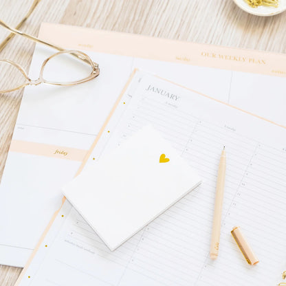 SGP Mini Notepad - Gold Heart
