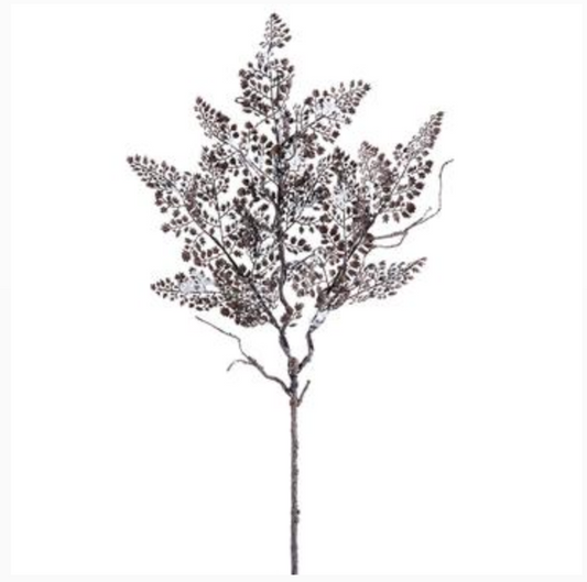 ASF Snowed Maidenhair Fern Bush 35"