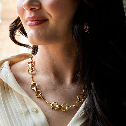 CDW N Equestrian - Snaffle Bit Chain Necklace 20"