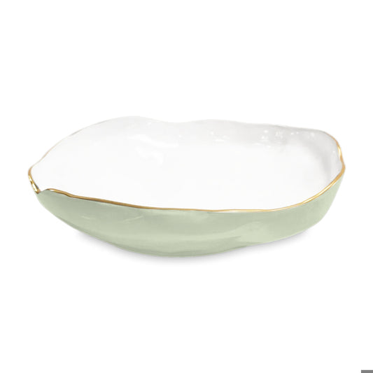 Encanto - Nuevo Large Bowl - Pistachio & White