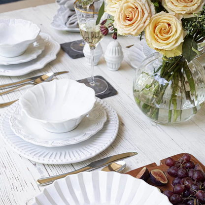 Incanto - White - Ruffle Cereal Bowl 7"