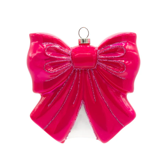K&A Pink Bow Ornament