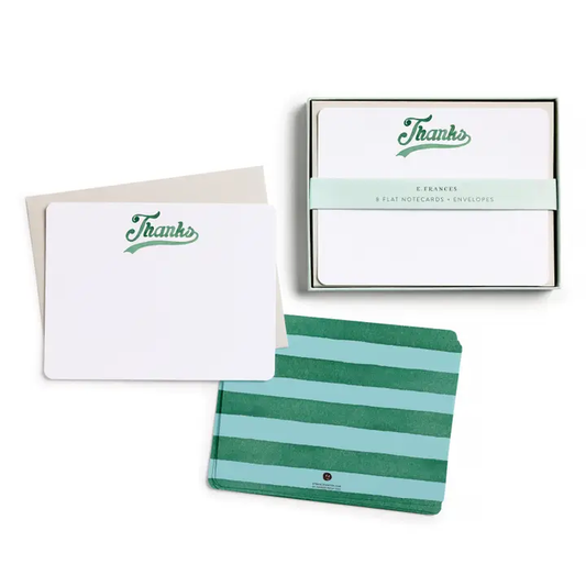 Boxed Thank You Cards - Varsity Flat Notes