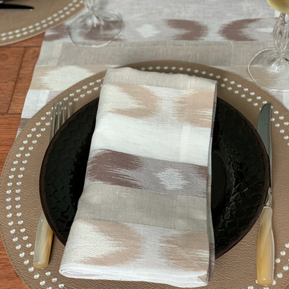 Ikat Napkin - Natural 22"