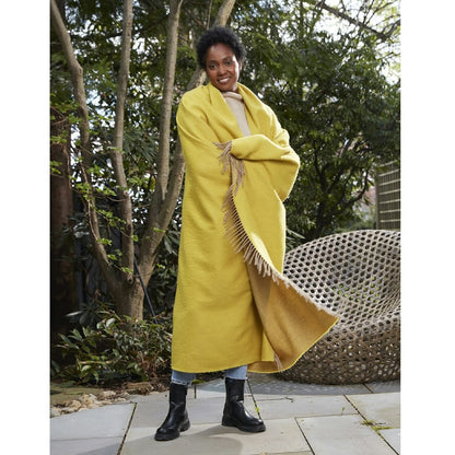 Paley Oversized Throw - Yellow & Natural