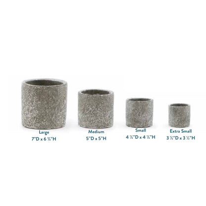 Green Wash Stone Cylinder - Medium