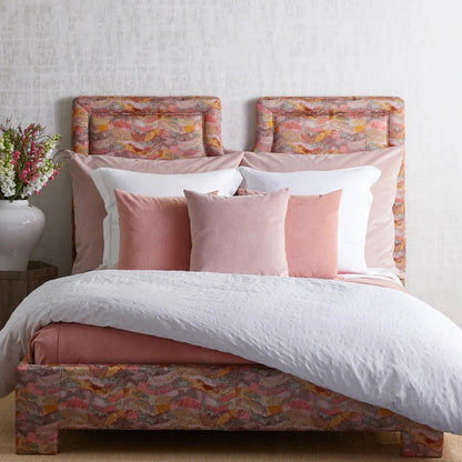 Fresco Velvet Pillow - Rhubarb 36" X 30"