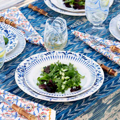 JLK Sitio Stripe - Delft Blue - Salad Plate 9"