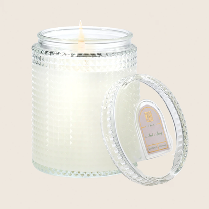 Smell of Spring - Textured Glass Candle 15 oz