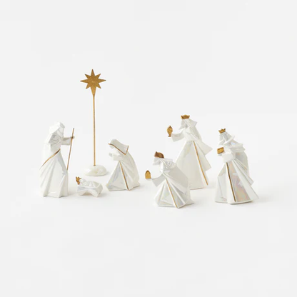 Nativity - Glazed Porcelain - 2" - 6.5" - (Set of 7)