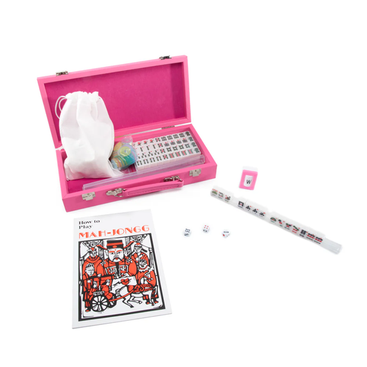 BRC Mini Travel Mahjong Set - Pink