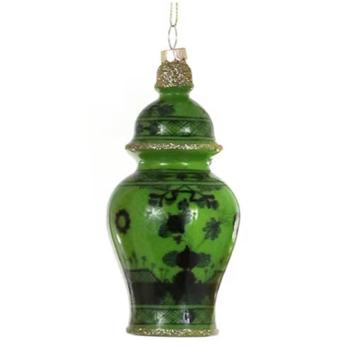 CFC Gilded Urn Ornament - Green