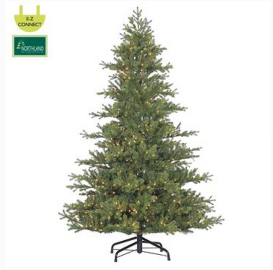 ASF 7.5' Mountain Fir Tree with Clear Lights