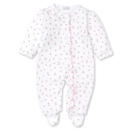 Garden Roses - Ruffle Zip Footie