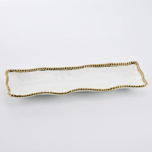 PPB Golden Salerno - Narrow Rectangle Serving Piece (2109WG)