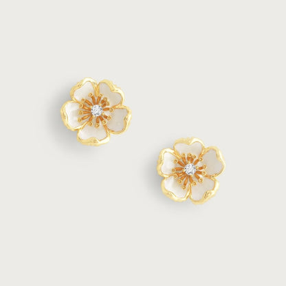 Wildflowers - Enameled Stud Earrings