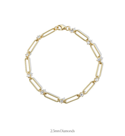 FFJ Garden Party Bracelet - 7.375" 14KTYG 2.5Dia