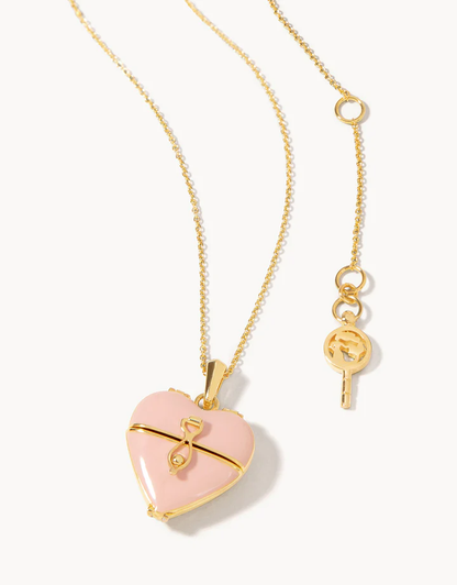 SPT N Classic Open Heart Locket Necklace