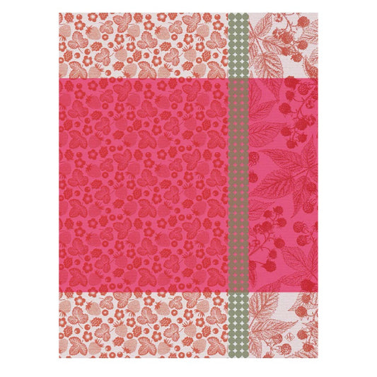 Cueillette D'ete Tea Towel - Red - 24 x 31