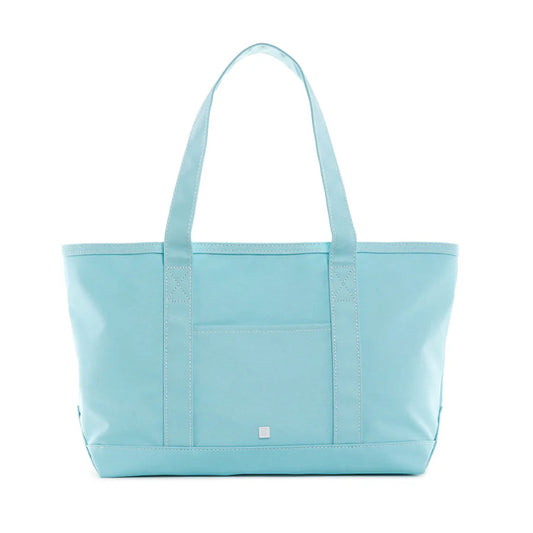 Medium Tote - Coated Canvas - Lake Blue