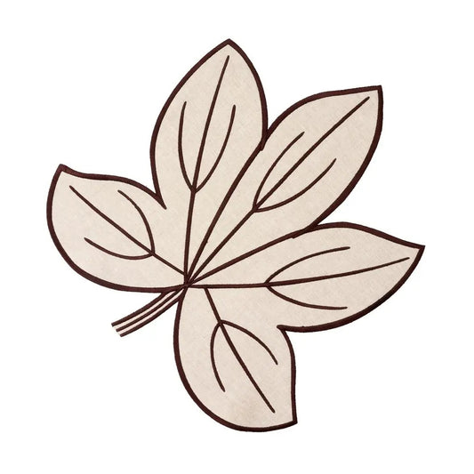 DBR Flax Harvest Leaf Linen Placemat -